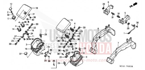 CONDUIT D'AIR (GL1800A1/A2/A3/A4/A5) GL1800A3 de 2003